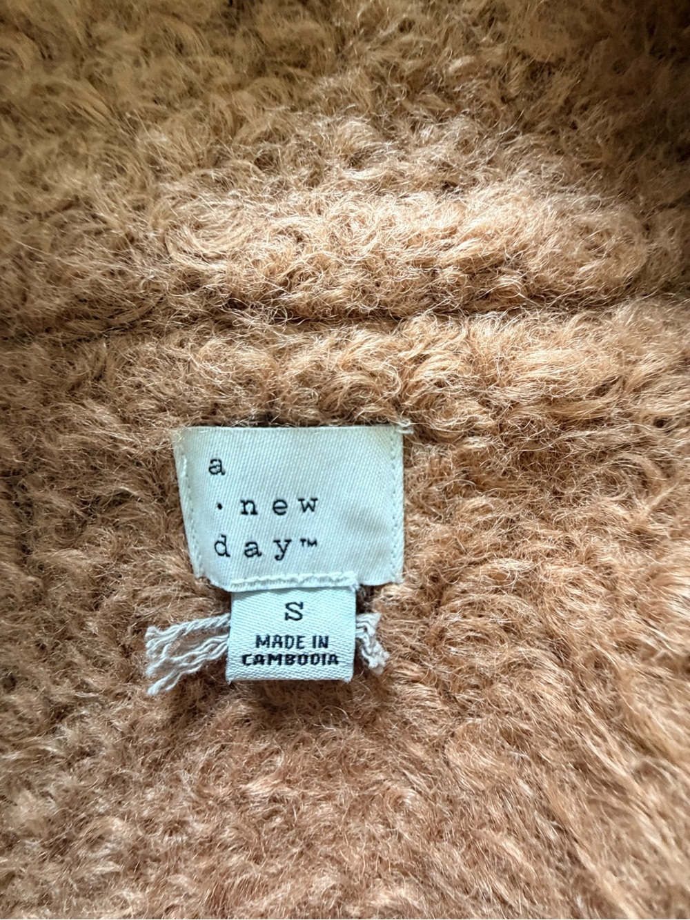 a new day Camel Teddy Coat - Picture 6 of 7